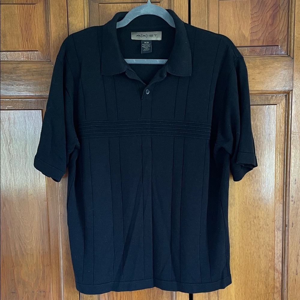 💙 Axist Men's Classic Black Polo Sweater 💙